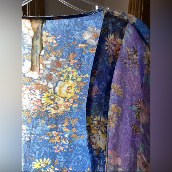 Aratta Silent Journey Floral Open Front Kimono Cardigan - OS - Picture 5 of 7